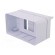 Enclosure: for modular components | IP30 | white | No.of mod: 3 | ABS image 8