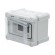 Enclosure: for modular components | IP66 | wall mount | light grey image 1