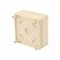 Enclosure: for alarms | X: 71mm | Y: 71mm | Z: 27mm | ABS | ivory фото 9