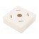 Enclosure: for alarms | X: 71mm | Y: 71mm | Z: 27mm | ABS | white фото 2