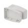 Enclosure: for power supplies | X: 40mm | Y: 66mm | Z: 40mm | ABS | grey image 5