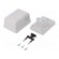 Enclosure: for power supplies | X: 52mm | Y: 70mm | Z: 47mm | ABS | grey фото 1