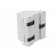 Enclosure: for DIN rail mounting | ABS | grey | No.of mod: 5 | UL94V-0 image 4