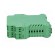 Enclosure: for DIN rail mounting | polyamide | green | terminals: 24 фото 3