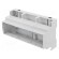 Enclosure: for DIN rail mounting | Y: 89mm | X: 159mm | Z: 65mm | ABS image 1