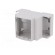 Enclosure: for DIN rail mounting | Y: 90mm | X: 53.5mm | Z: 53mm | ABS image 3