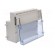Enclosure: wall mounting | X: 213mm | Y: 185mm | Z: 104mm | ABS | grey image 6