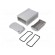 Enclosure: shielding | X: 106mm | Y: 150mm | Z: 56mm | aluminium | silver фото 1