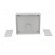 Enclosure: with panel | X: 90mm | Y: 109mm | Z: 40mm | polystyrene | grey image 3