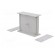 Enclosure: with panel | X: 90mm | Y: 109mm | Z: 40mm | polystyrene | grey image 4