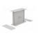 Enclosure: with panel | X: 90mm | Y: 109mm | Z: 40mm | polystyrene | grey image 6