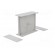 Enclosure: with panel | X: 90mm | Y: 109mm | Z: 40mm | polystyrene | grey image 2