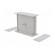 Enclosure: with panel | X: 90mm | Y: 109mm | Z: 40mm | polystyrene | grey image 8