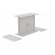 Enclosure: with panel | X: 90mm | Y: 109mm | Z: 49mm | polystyrene | grey image 6