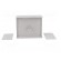 Enclosure: with panel | X: 90mm | Y: 109mm | Z: 49mm | polystyrene | grey image 7
