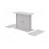 Enclosure: with panel | X: 90mm | Y: 109mm | Z: 49mm | polystyrene | grey image 8