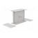 Enclosure: with panel | X: 90mm | Y: 109mm | Z: 49mm | polystyrene | grey image 2