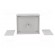 Enclosure: with panel | X: 90mm | Y: 109mm | Z: 49mm | polystyrene | grey image 3