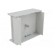 Enclosure: with panel | X: 91mm | Y: 111mm | Z: 42mm | ABS | grey paveikslėlis 2