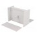 Enclosure: with panel | X: 91mm | Y: 66mm | Z: 39mm | polystyrene | grey image 4