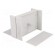 Enclosure: with panel | X: 91mm | Y: 66mm | Z: 39mm | polystyrene | grey image 2
