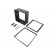 Enclosure: panel | X: 144mm | Y: 144mm | Z: 57mm | ABS + PC,PPO | black image 1