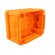 Enclosure: junction box | X: 116mm | Y: 150mm | Z: 67mm | IP66 | orange image 3