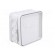 Enclosure: junction box | X: 85mm | Y: 85mm | Z: 39mm | wall mount | IP55 image 6
