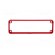 Frame for enclosure | ABS | Series: 1455 | HM-1455L | Colour: red image 3