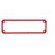 Frame for enclosure | ABS | Series: 1455 | HM-1455L | Colour: red фото 7