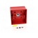 Safety switch: fire warning hand switch | CXM | SPDT | IP24 | ABS | red image 3