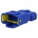 Connector: wire-wire | 560 | plug | male | IP67 | Locking: latch | blue image 1