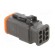 Connector: wire-wire | AT | female | plug | for cable | PIN: 6 | black paveikslėlis 4