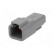 Connector: wire-wire | ATP | plug | male | PIN: 2 | Locking: latch | grey image 2