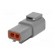 Connector: wire-wire | ATP | plug | male | PIN: 2 | Locking: latch | grey image 6