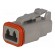 Connector: wire-wire | DT | female | plug | for cable | PIN: 2 | grey | IP68 paveikslėlis 1
