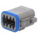 Connector: wire-wire | PX0 | female | plug | for cable | PIN: 8 | grey image 1