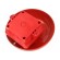 Signaller: sound | bell | 19÷28VDC | 98dB | TAA | IP33C | red | Mat: steel image 2