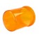 Cloche | orange | IP65 | Ø150x205mm | Mat: ABS image 2