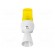 Signaller: lighting-sound | 230÷240VAC | bulb BA15D | yellow | IP43 фото 1