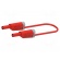 Test lead | 36A | banana plug 4mm,both sides | Urated: 1kV | Len: 1m image 1