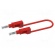 Test lead | 36A | banana plug 4mm,both sides | Urated: 600V | Len: 1m image 1