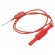 Test lead | 70VDC | 33VAC | 1A | banana plug 2mm,aligator clip | red image 1