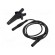 Test lead | banana plug 4mm,aligator clip | Len: 1m | black фото 1