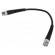 Test lead | BNC plug,both sides | Len: 0.25m | black | Z: 50Ω image 1