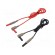 Test leads | Inom: 10A | Len: 1.5m | insulated | black,red | -20÷80°C image 1