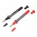 Test probe | 15A | red and black | Socket size: 4mm image 1