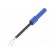 Test probe | 1A | blue | Socket size: 4mm | Plating: nickel plated image 1