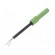 Test probe | 1A | green | Socket size: 4mm | Plating: nickel plated image 1