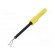Probe tip | 1A | yellow | Socket size: 4mm | Plating: nickel plated image 1